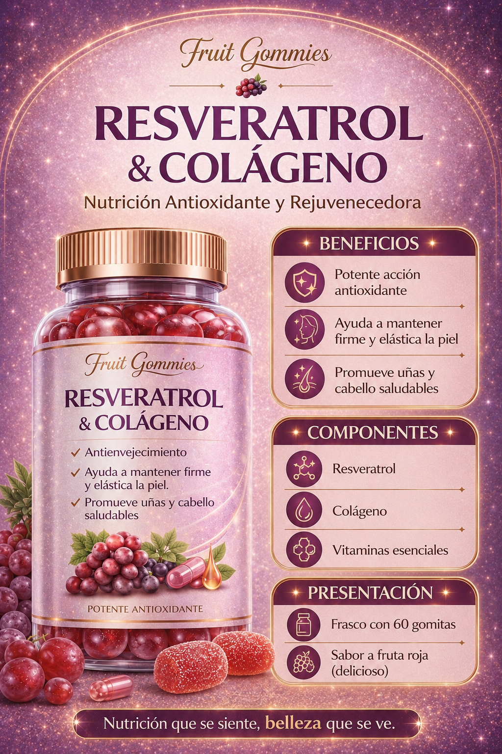 Gomitas Colageno Y Resveratrol